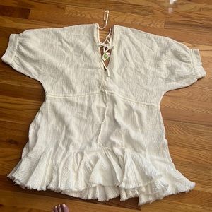 White beach dress. Never worn